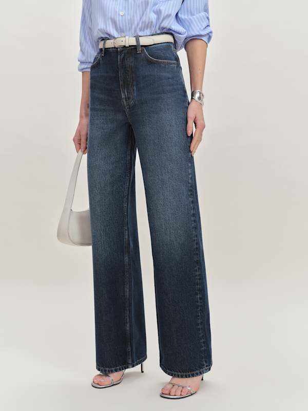 Wes High Rise Wide Leg Jeans - Mille